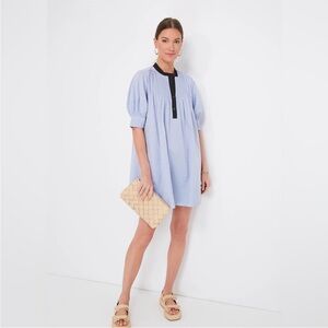 XXL Pomander Place Blue and Black Mini Dress Plus Size